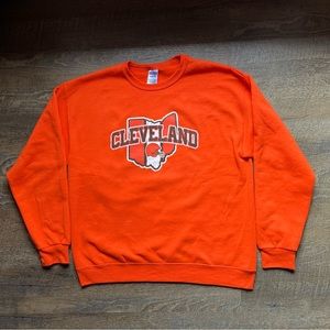 Cleveland Browns Crewneck Sweatshirt Size Large.